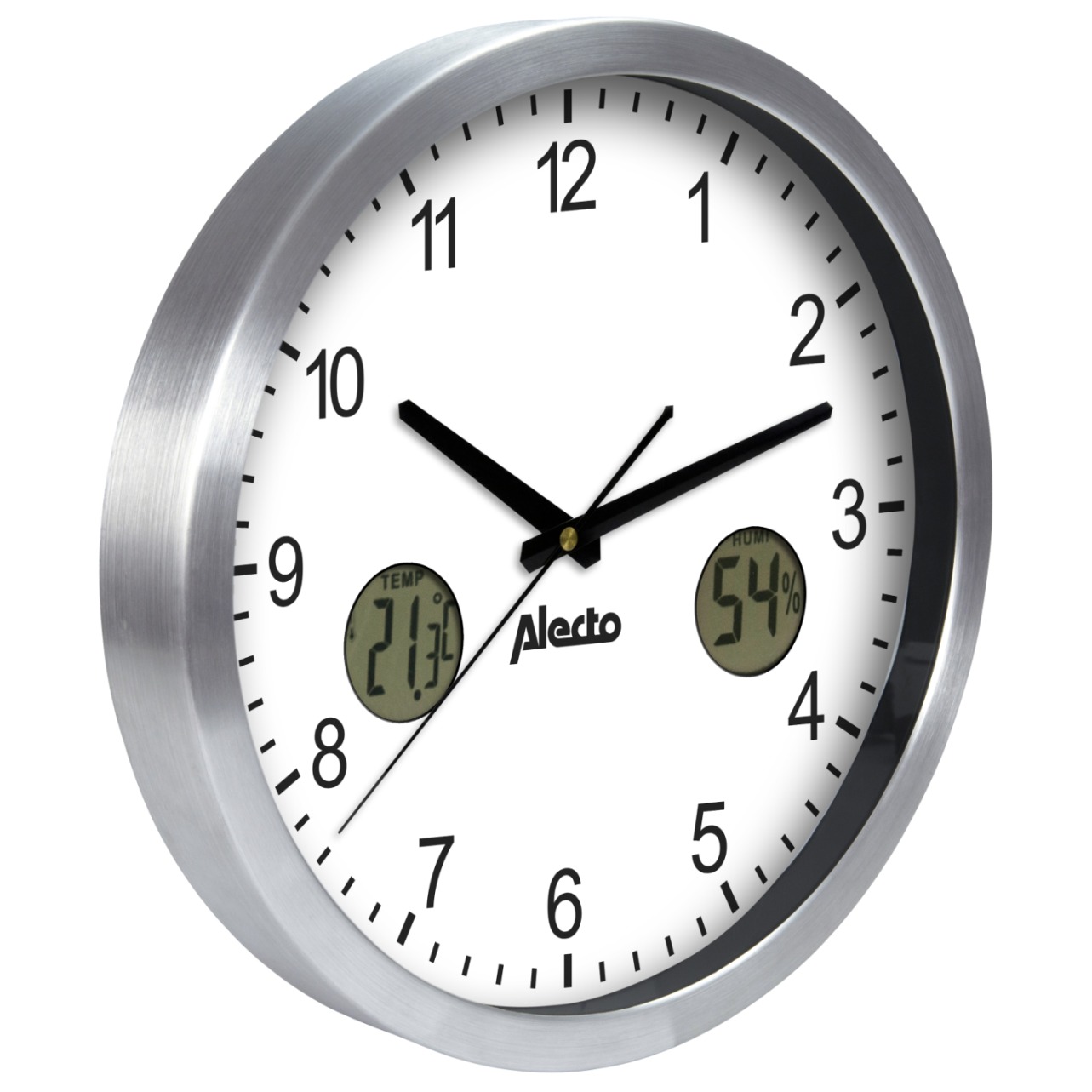 Veggur Alecto, AK15, stål  temp. og hygr. tall *