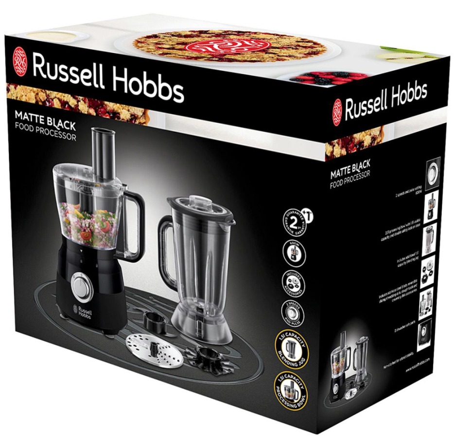 Food processor Russell Hobbs Matte black 600 W