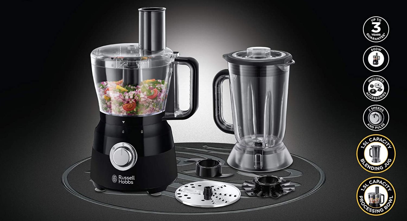 Food processor Russell Hobbs Matte black 600 W