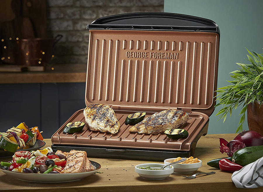 Fit-grill George Forman kobber medium 