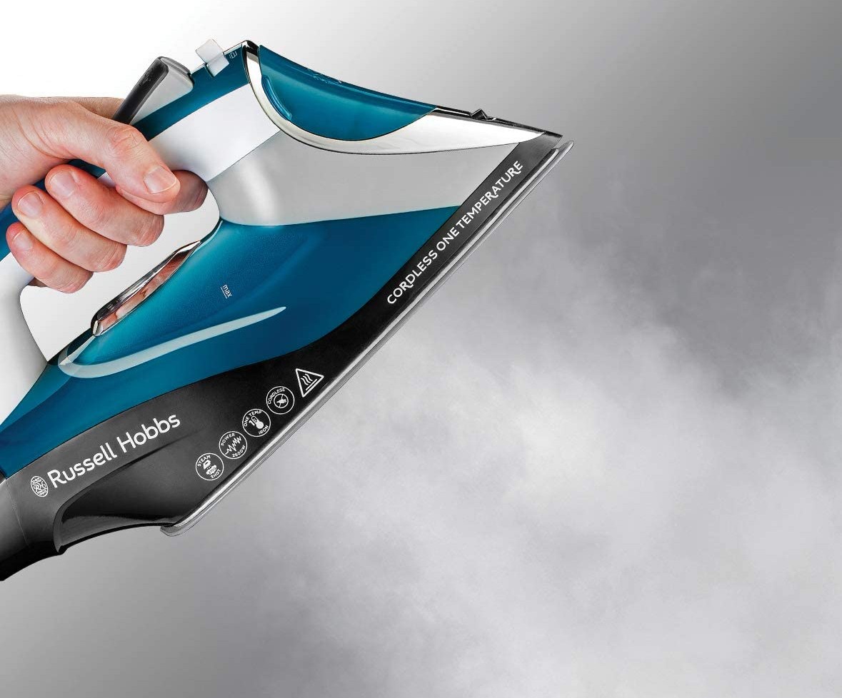 Strykejern Russell Hobbs trådløst, 26020,2600W blå