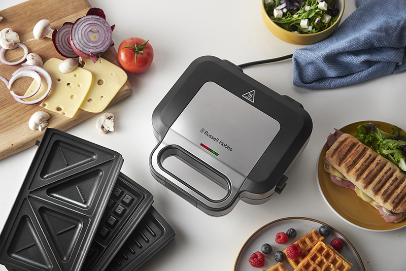 Smørbrødgrill Russell Hobbs med 3 plater Creation Smørbrødgrill Russell Hobbs med 3 plater Creation