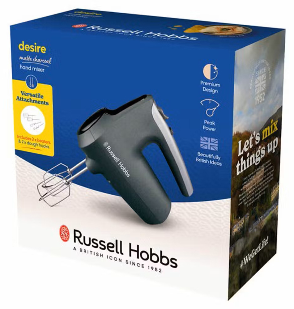 Håndmikser Russell Hobbs matt grå