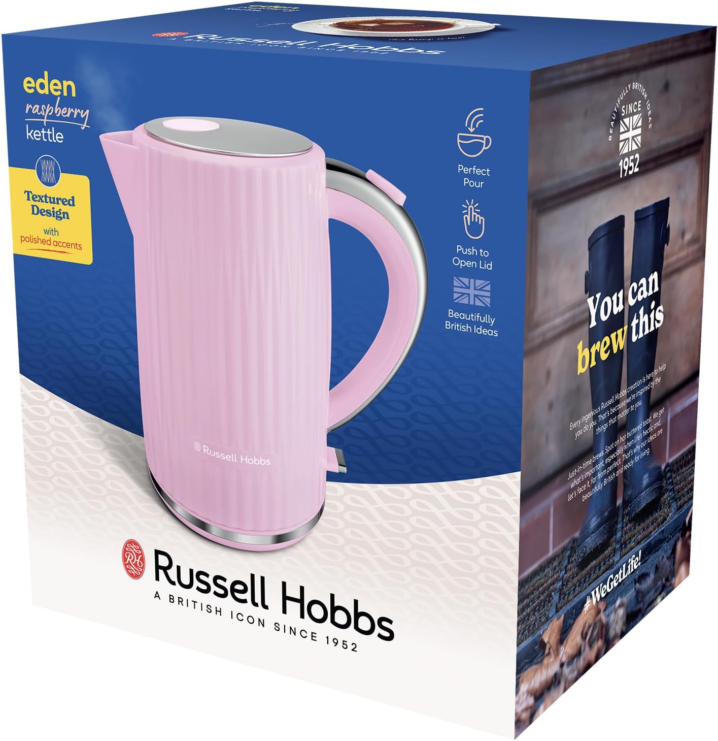 Vannkoker Russell Hobbs Eden, Raspberry 1,7 L
