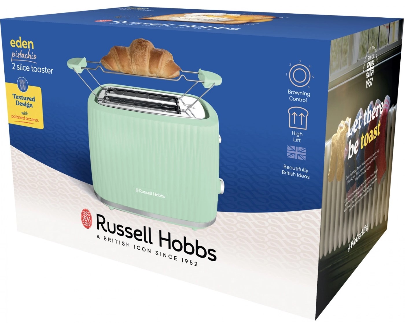 Brødrister Russell Hobbs Eden Pistachio Brødrister Russell Hobbs Eden Pistachio