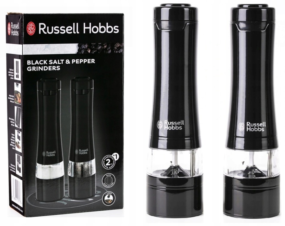 Salt-pepperkvern Russell Hobbs svart batteridrift