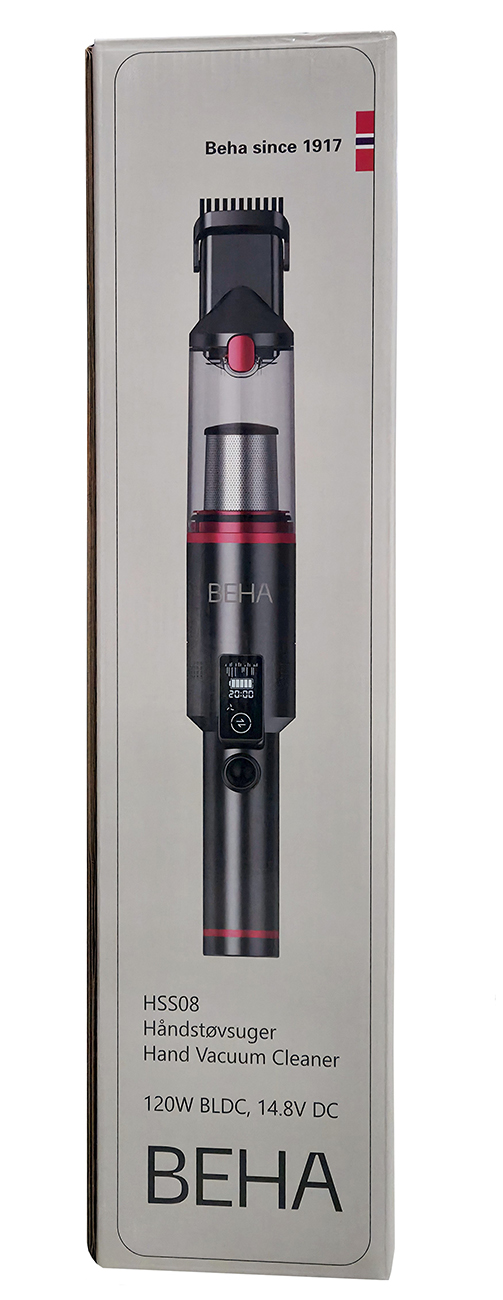 Håndstøvsuger Beha 12 volt HSS08, 120 watt, USB C 