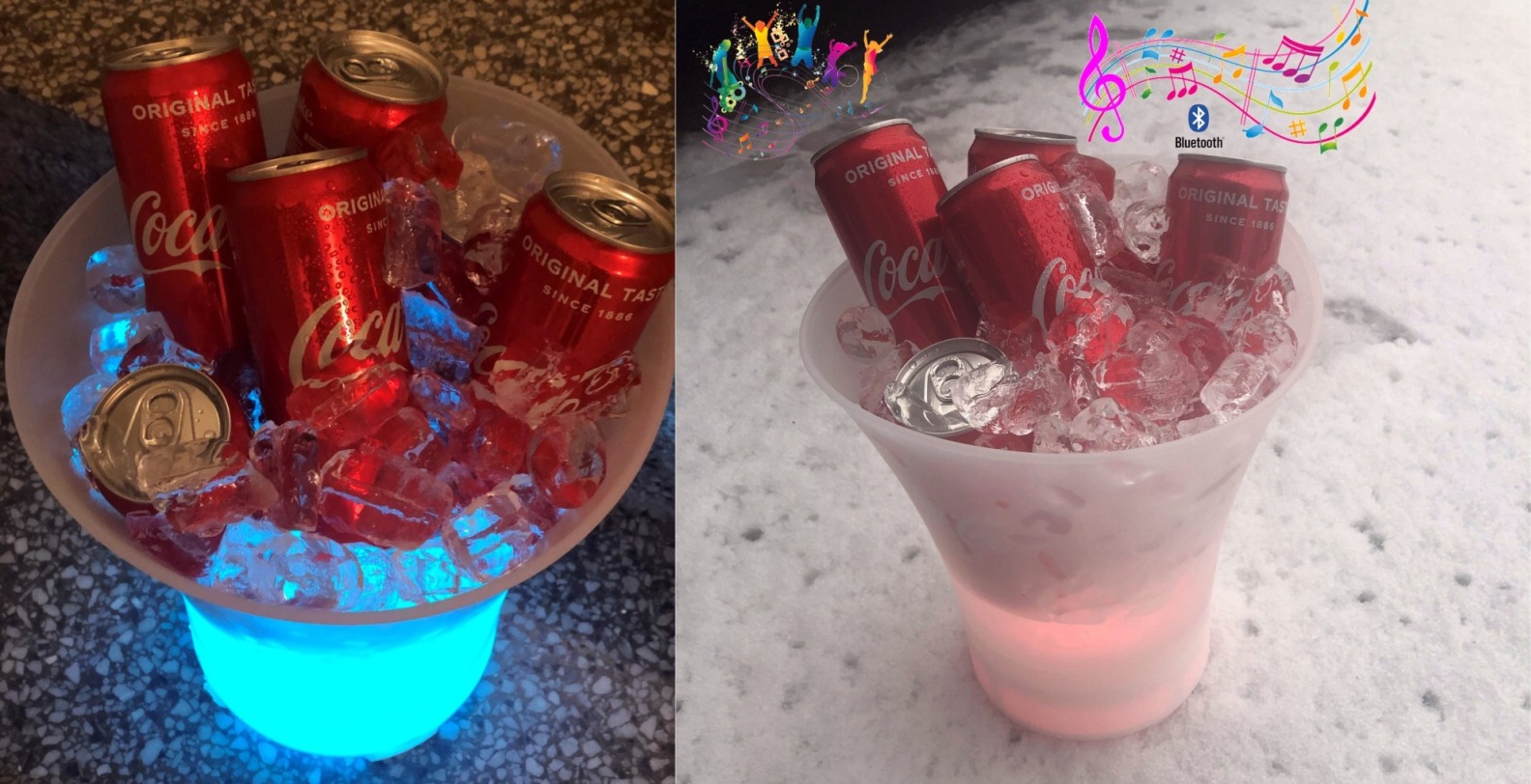 Vinkjøler, Homeline DC-2722 LED-lys, BT høyttaler