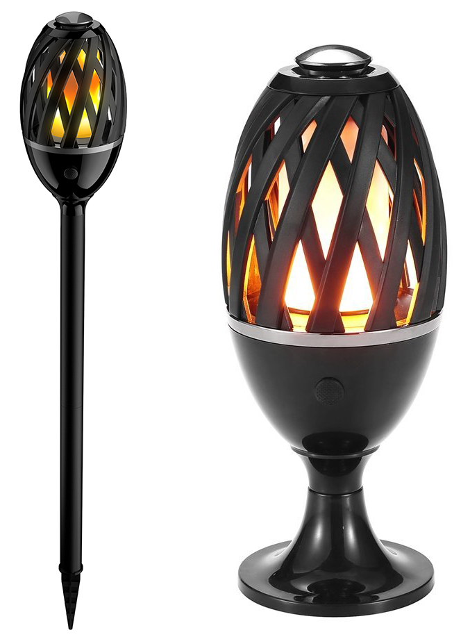 Flammelampe Homeline Apollo Svart 96 LED