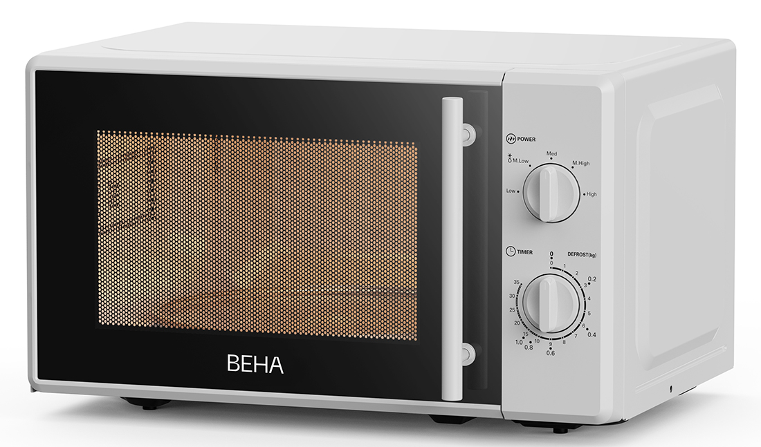 Microbølgeovn Beha hvit 20 liter mekanisk, MO 2025