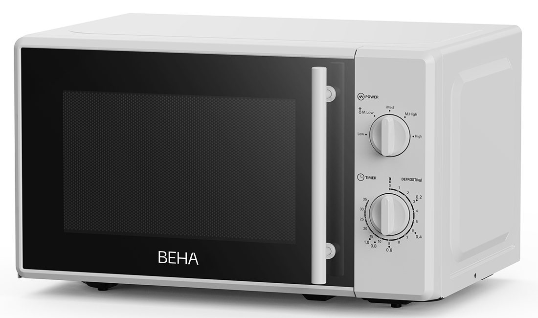Microbølgeovn Beha hvit 20 liter mekanisk, MO 2025