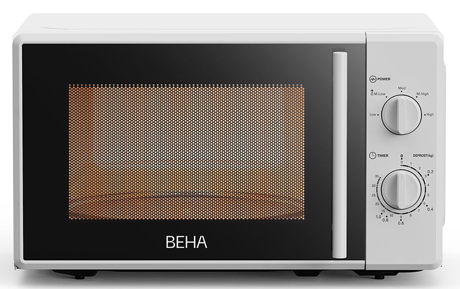Microbølgeovn Beha hvit 20 liter mekanisk, MO 2025