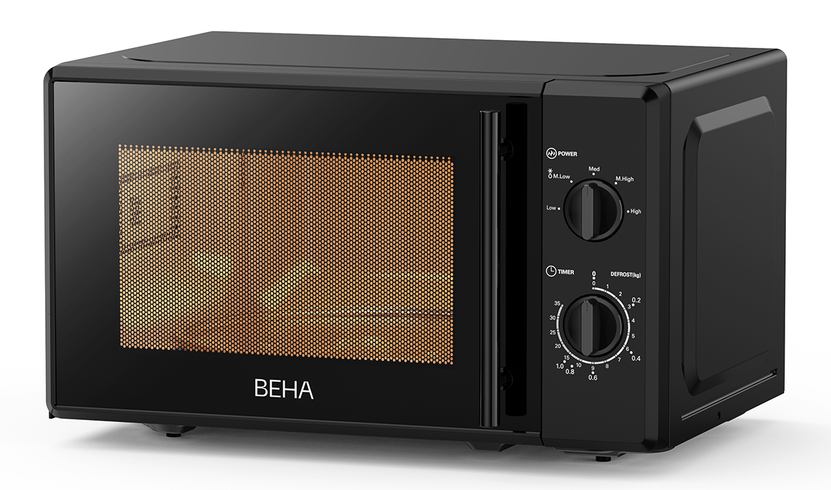 Microbølge ovn Beha svart 20 L. mekanisk, MO 2025 Microbølge ovn Beha svart 20 L. mekanisk, MO 2025