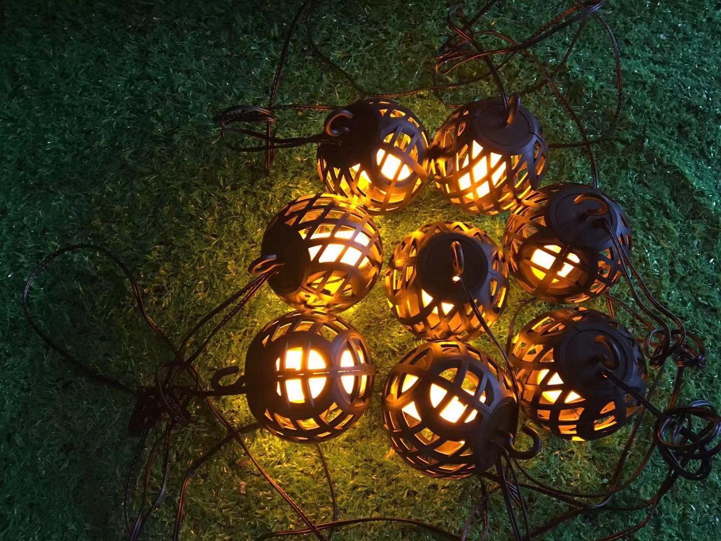 Lysslynge med flamme Homeline HDL0327, 8 LED, 11m