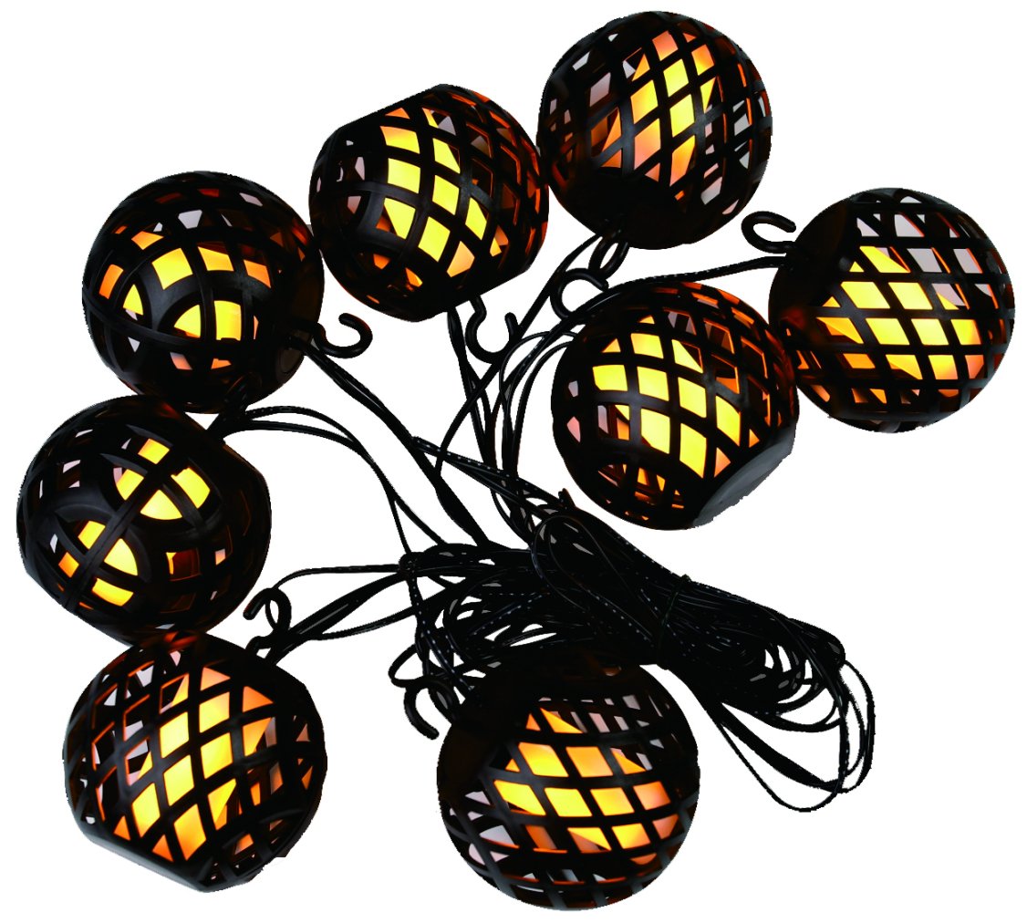 Lysslynge med flamme Homeline HDL0327, 8 LED, 11m