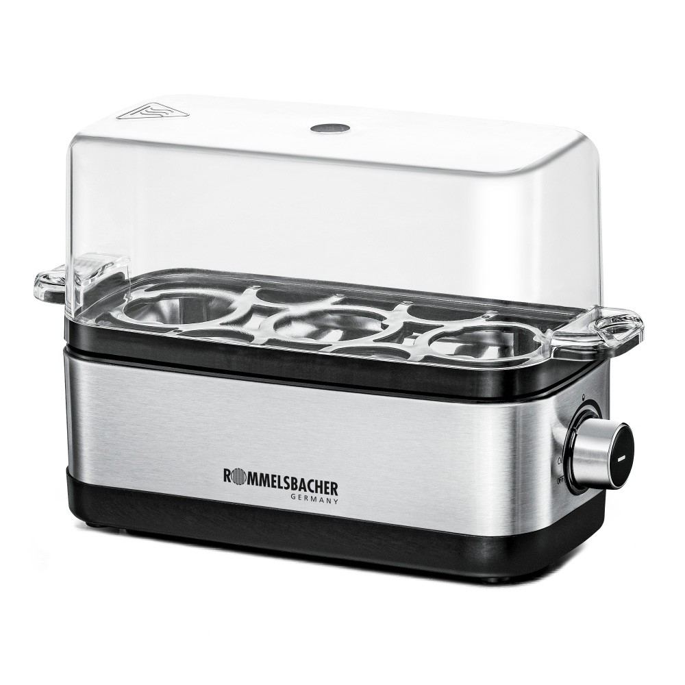 Eggkoker Rommelsbacher ER300, 3 egg, stål, 300W