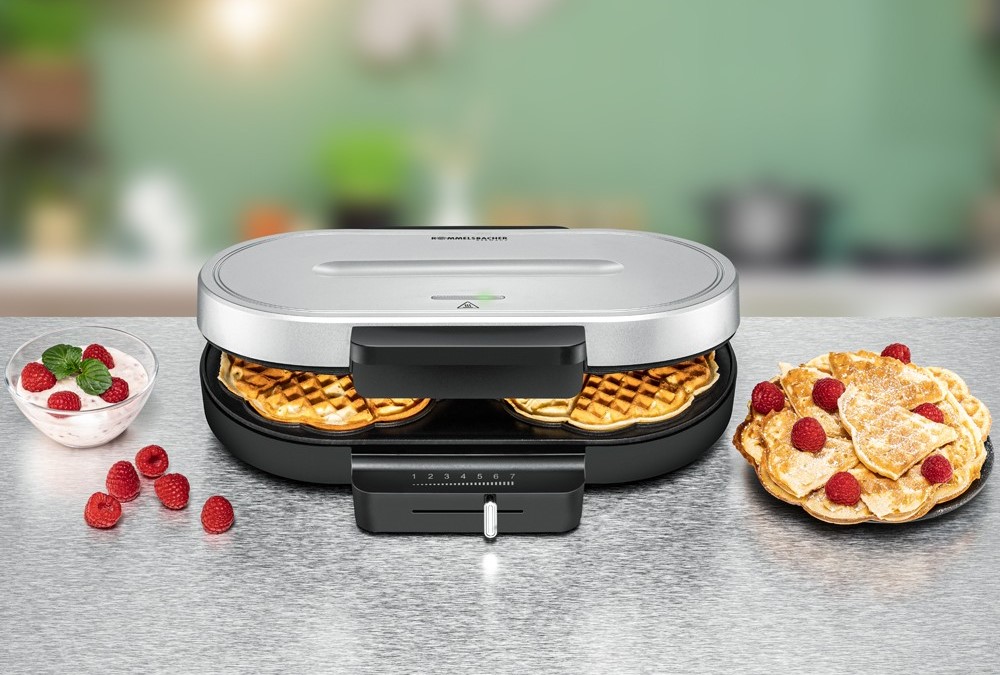 Vaffeljern dobbelt Rommelsbacher WA1250, 1250 watt