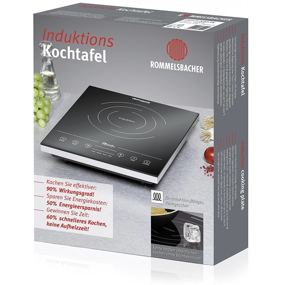 Induksjonskokeplate Rommelsbacher 2000 W enkel CT