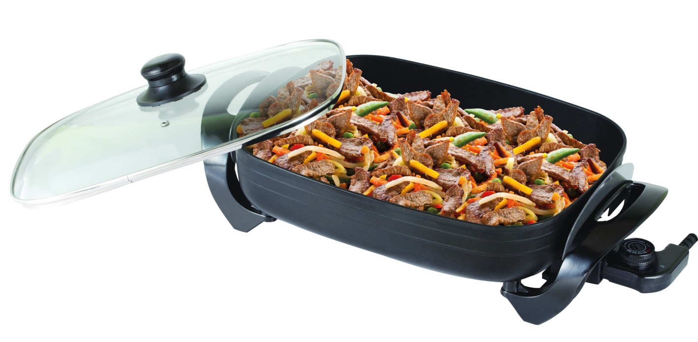 Elektrisk stekepanne Homeline 1500 W, rektangulær,