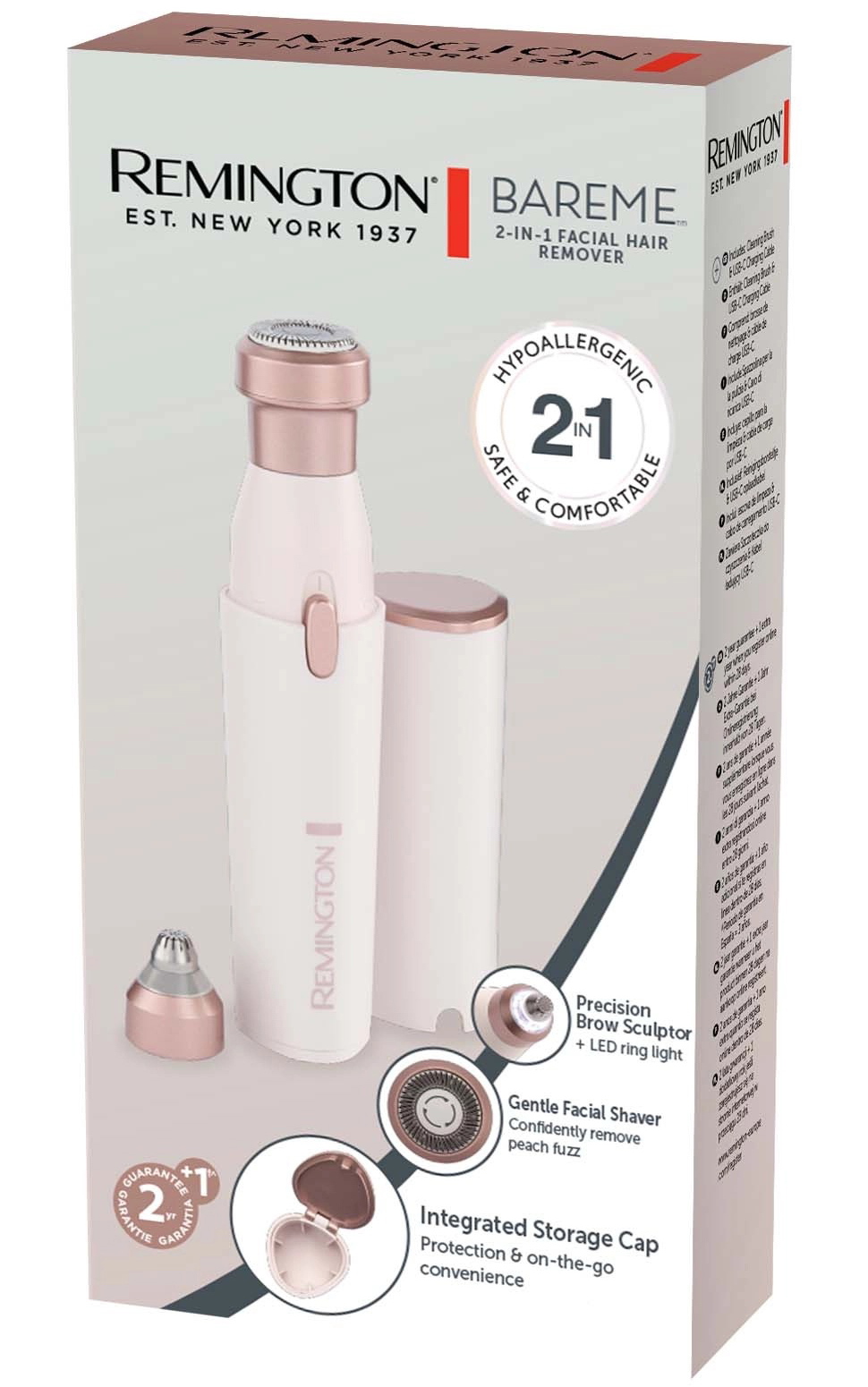 Mini hårtrimmer Remington BareMe 2 i 1