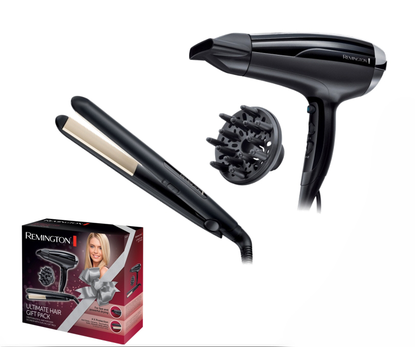 #Føner og rettetang Remington, Gavepk D5215+S1510