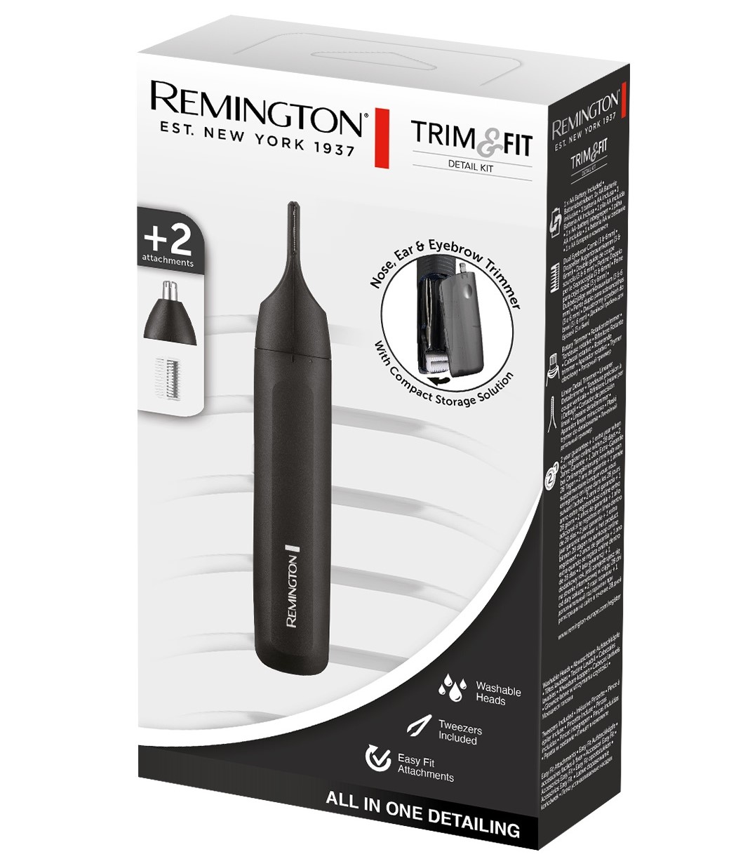 Nesehårtrimmer Remington NE8000 Trim & Fit ører mm Nesehårtrimmer Remington NE8000 Trim & Fit ører mm