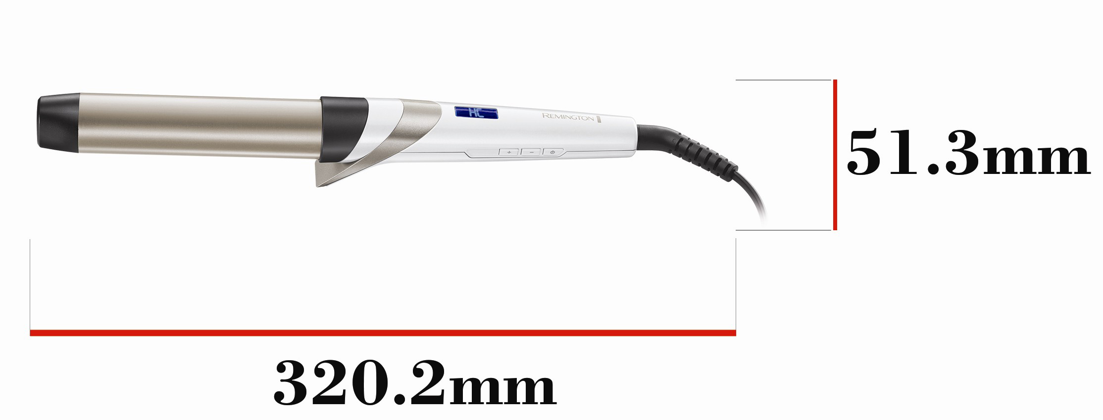 Krøllstav Remington HYDRAluxe CI89H1, hvit, 32mm