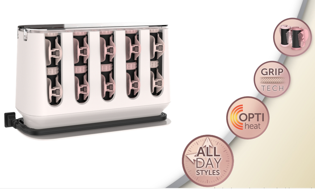 Hårruller Remington H9100, 12 + 8 stk med klype.v 