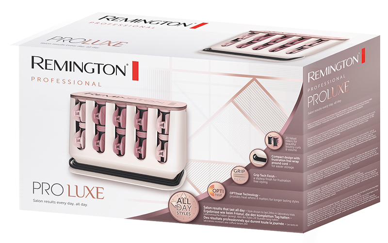 Hårruller Remington H9100, 12 + 8 stk med klype.v 