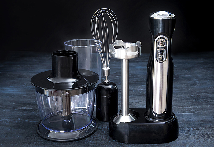 Stavmixer oppladbar Gastronoma inkl.utstyr svart