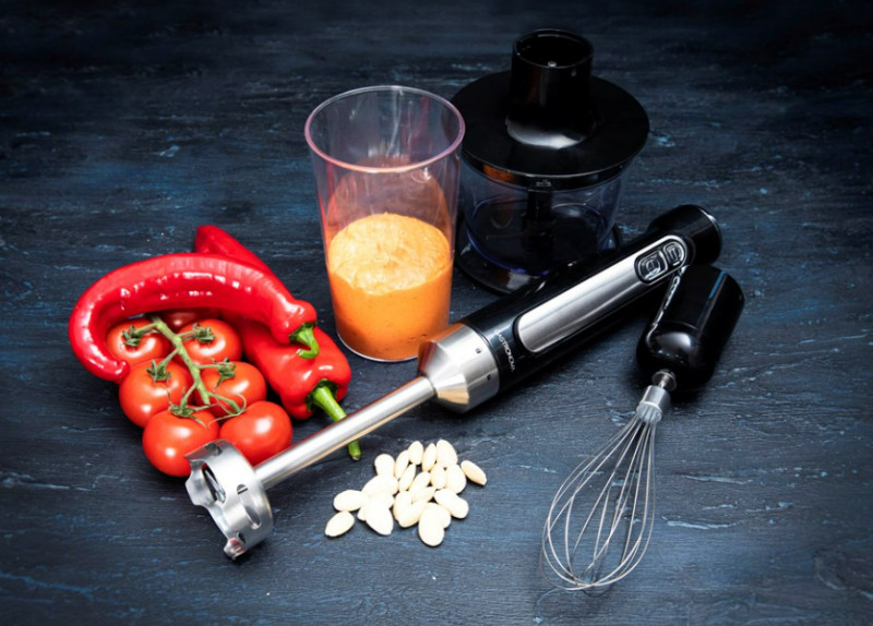 Stavmixer oppladbar Gastronoma inkl.utstyr svart