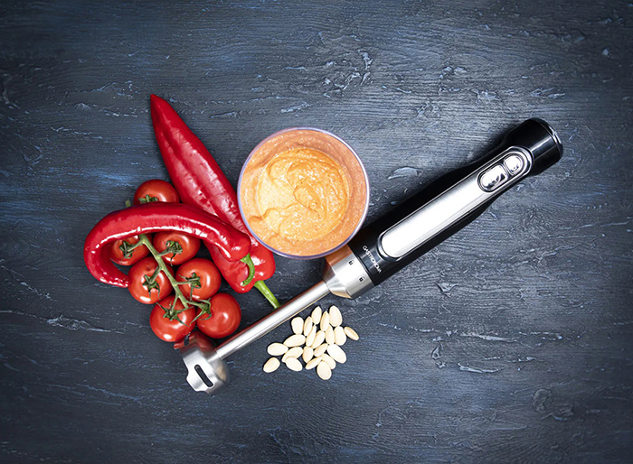 Stavmixer oppladbar Gastronoma inkl.utstyr svart