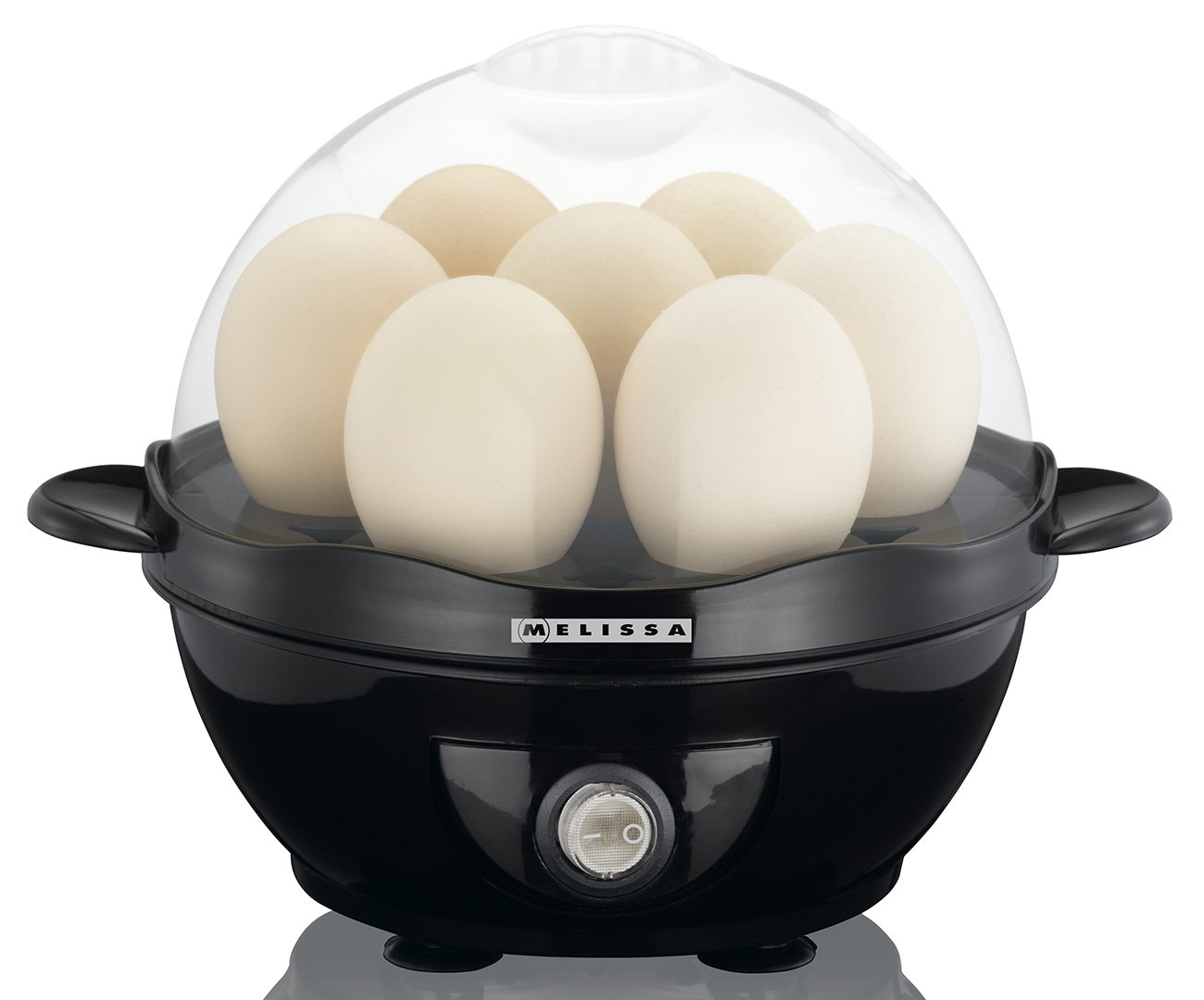 Eggkoker Melissa for 7 egg, 360 watt svart 