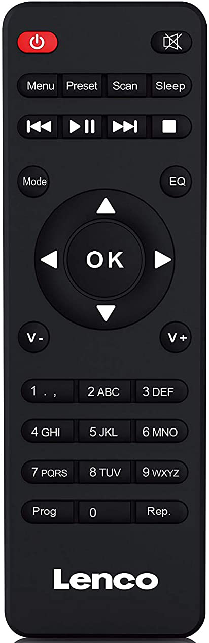 Microanlegg Lenco MC250BK DAB, Internet, 2 x 12W 