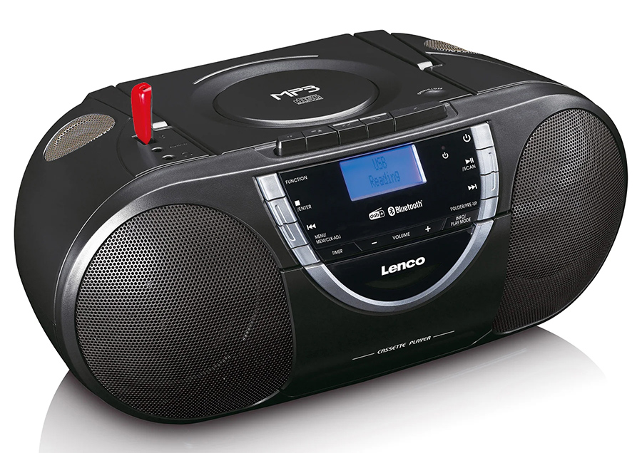 DAB/CD/kassettspiller Lenco SCD 6900 svart.