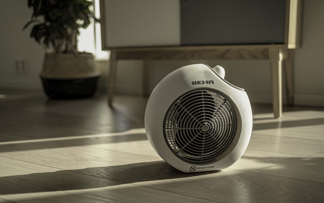 Vifteovn, Beha VT 620, hvit 2000 Watt 