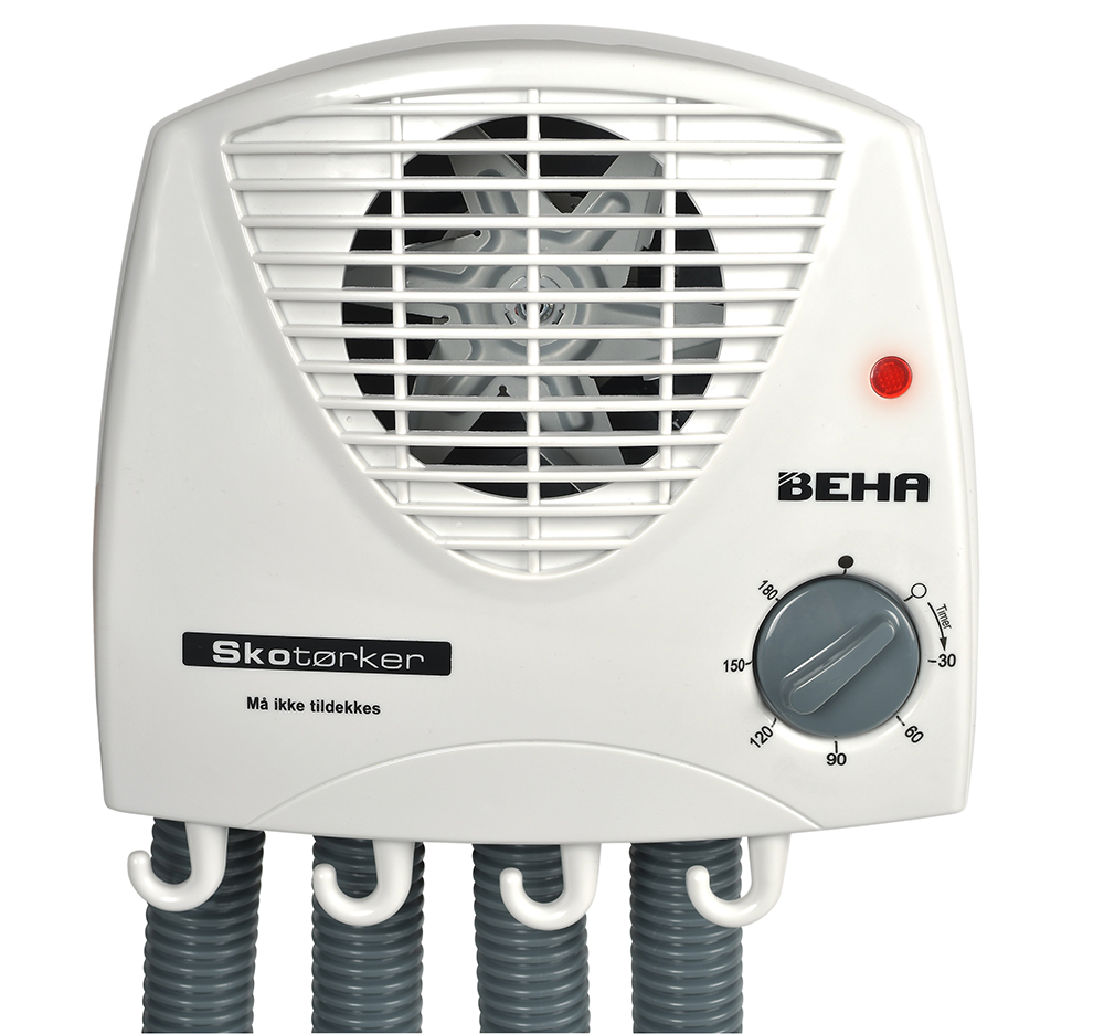 Skotørker, Beha SKO 300T Hvit med grå slanger