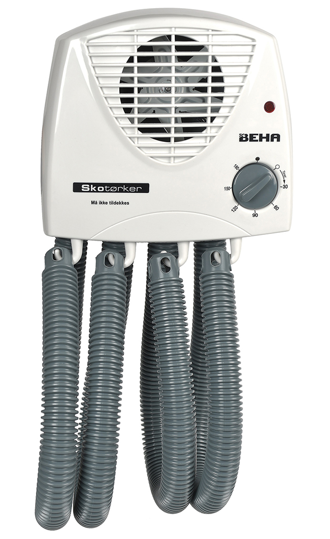 Skotørker, Beha SKO 300T Hvit med grå slanger