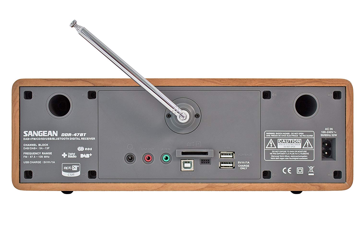 Microanlegg Sangean DDR47BT, CD, SD og USB port