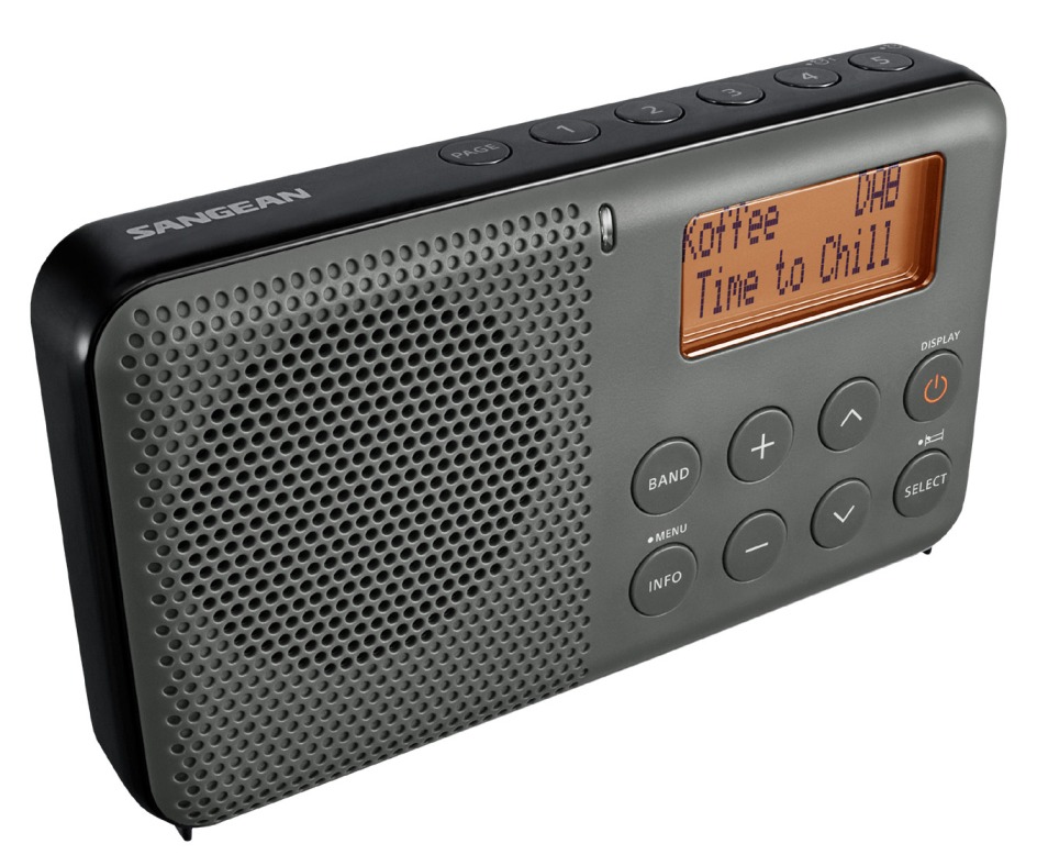 DAB lommeradio Sangean DPR-64 Pocket 640 Svart