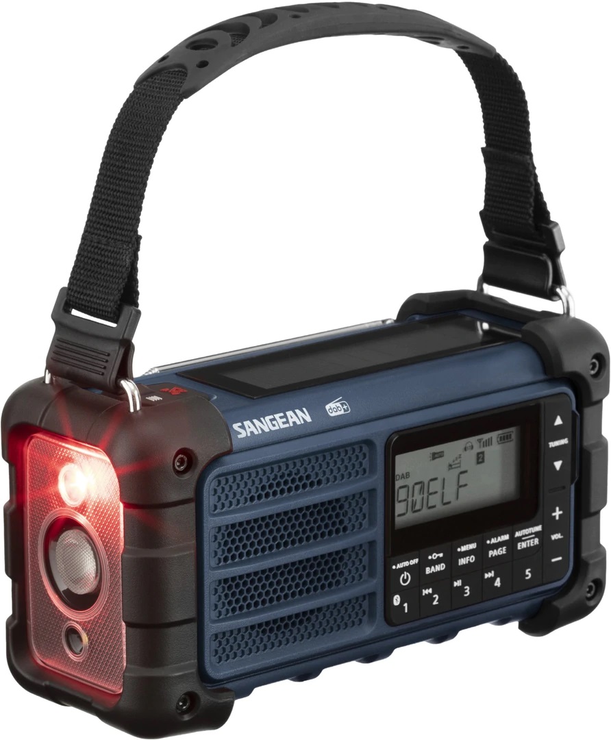 DAB solcelleradio Sangean MMR-99 Blå, Blåtann DAB solcelleradio Sangean MMR-99 Blå, Blåtann