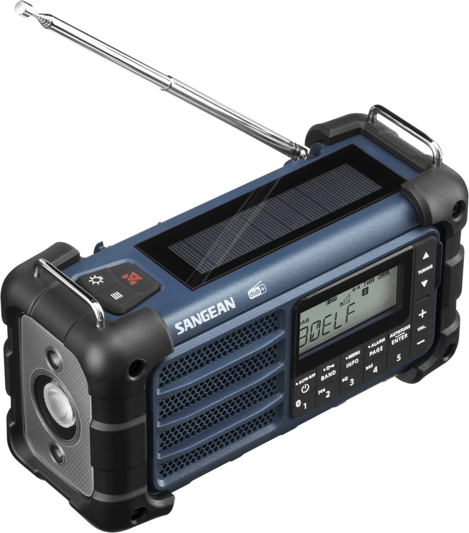 DAB solcelleradio Sangean MMR-99 Blå, Blåtann DAB solcelleradio Sangean MMR-99 Blå, Blåtann