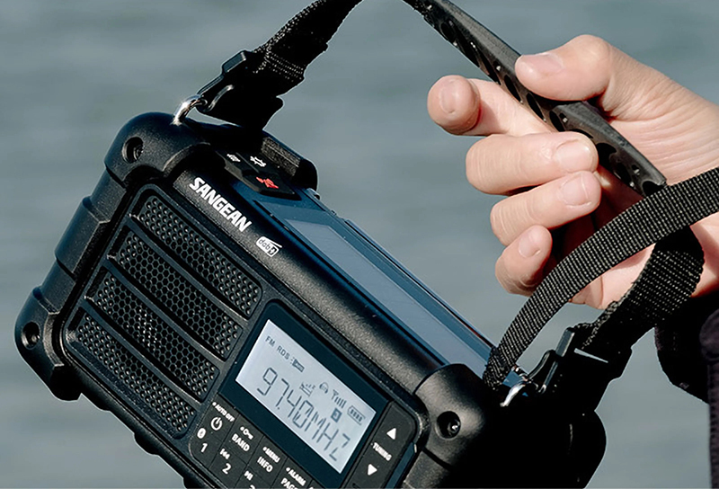 DAB solcelleradio Sangean MMR-99 Blå, Blåtann DAB solcelleradio Sangean MMR-99 Blå, Blåtann