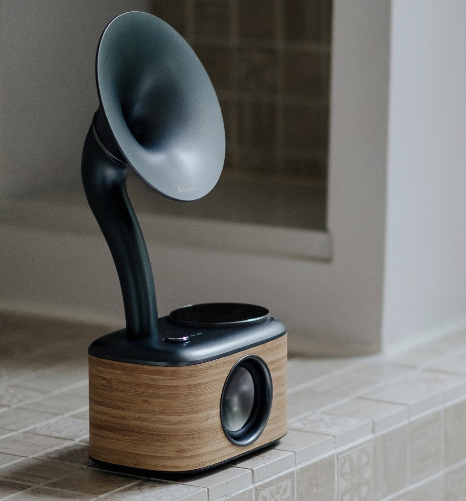 #DAB radio BT  Sangean CP100 lys trefarget Gramm.