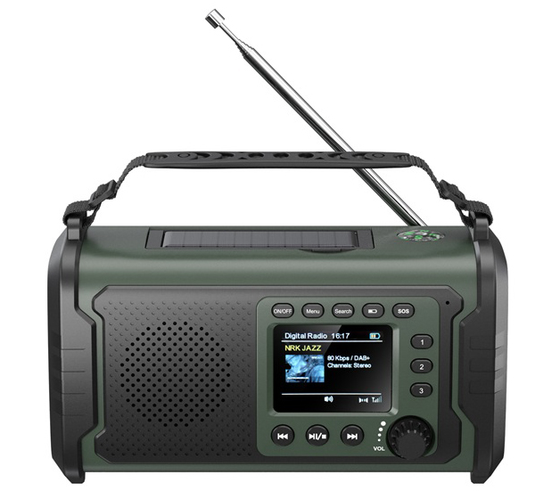 DAB nødradio Homeline Alta, grønn, HNR2613, pow.b.