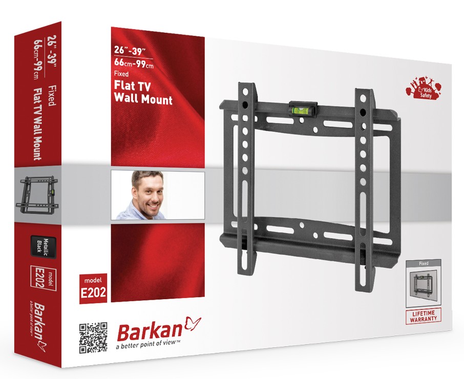 Veggfeste Barkan E202 fast,13-39