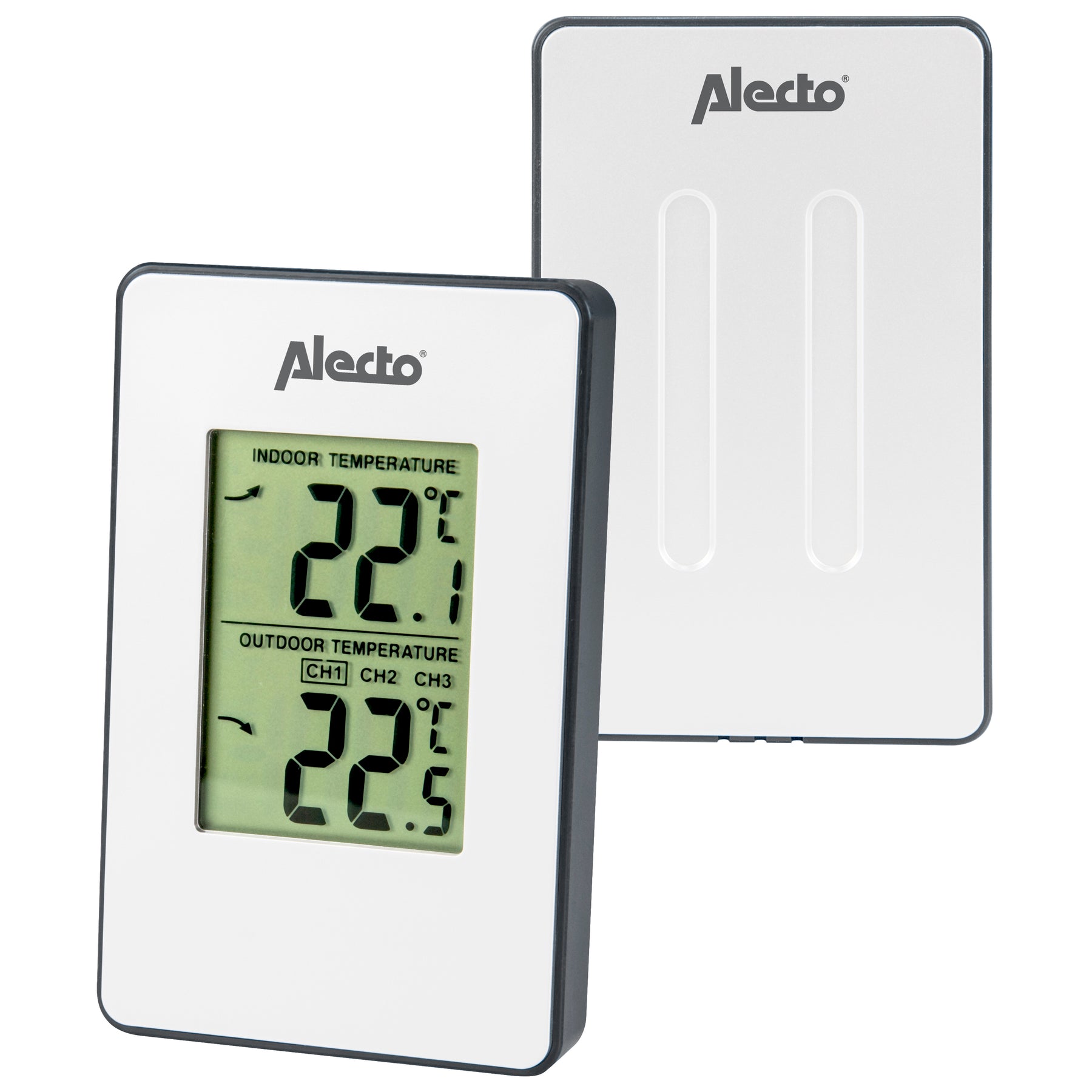 Termometer ute/inne Alecto med maks og min. temp