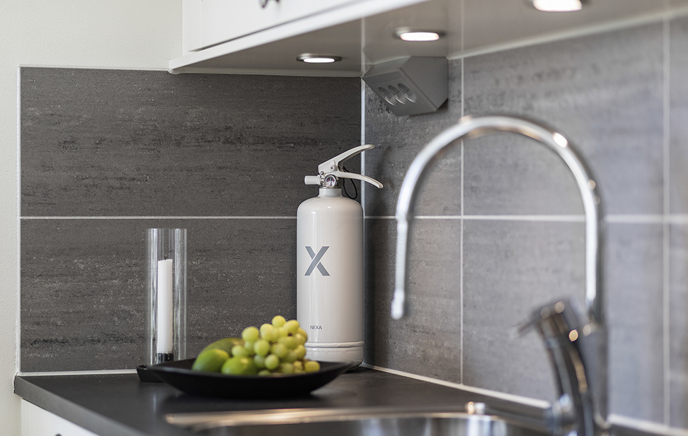 Brannsluknings-apparat hvit Nexa 2 kg PD2