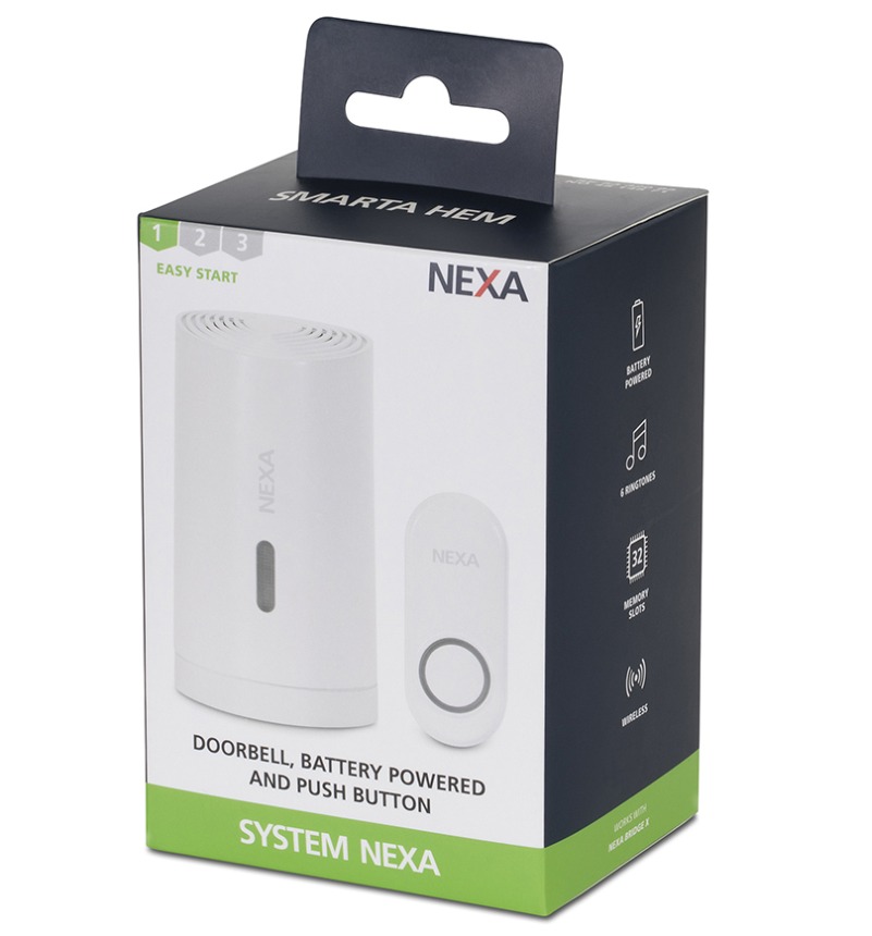Dør ringeklokke Nexa MLR-1922 batteri drift sett