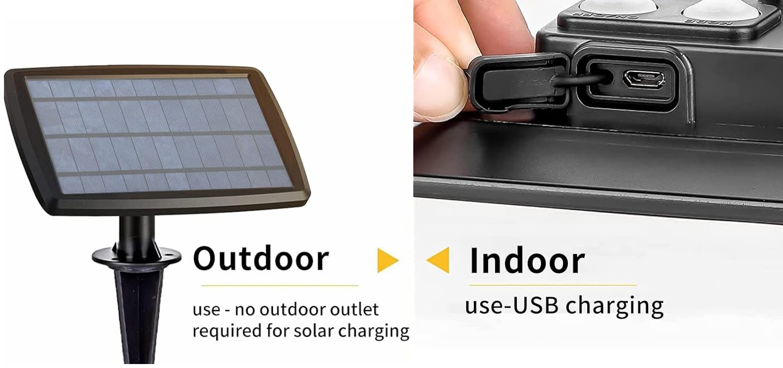 Lyslenke solcelle Homeline, 10 LED, oppladbar